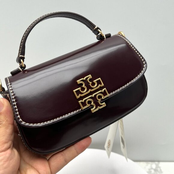 Tory Burch Double T Logo Flap Shoulder Tote - Picture 6 of 9